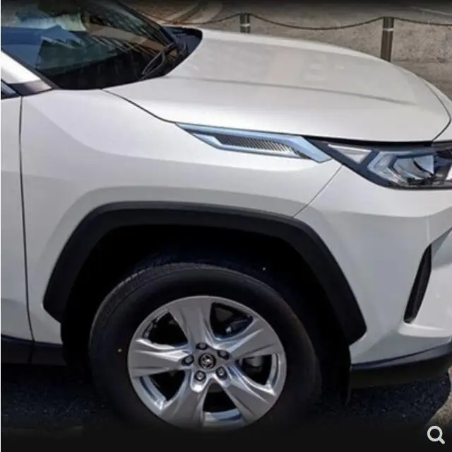2 шт./компл. ABS Хромовая Автомобильная передняя крышка капота двигателя сбоку