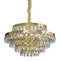 new modern chandelier lighting for living room round gold crystal light fixtures dining room kitchen island cristal home lamps