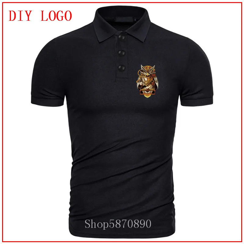 Изящное стимпанк ночное поло с совой Гарри Awesome Owly животное мода 2020 рукав