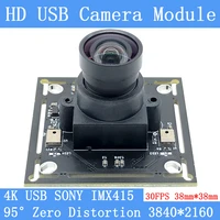 4k usb webcam 95%c2%b0 zero distortion cctv high resolution 3840x2160 sony imx415 uvc driver mini 30fps usb camera module microphone