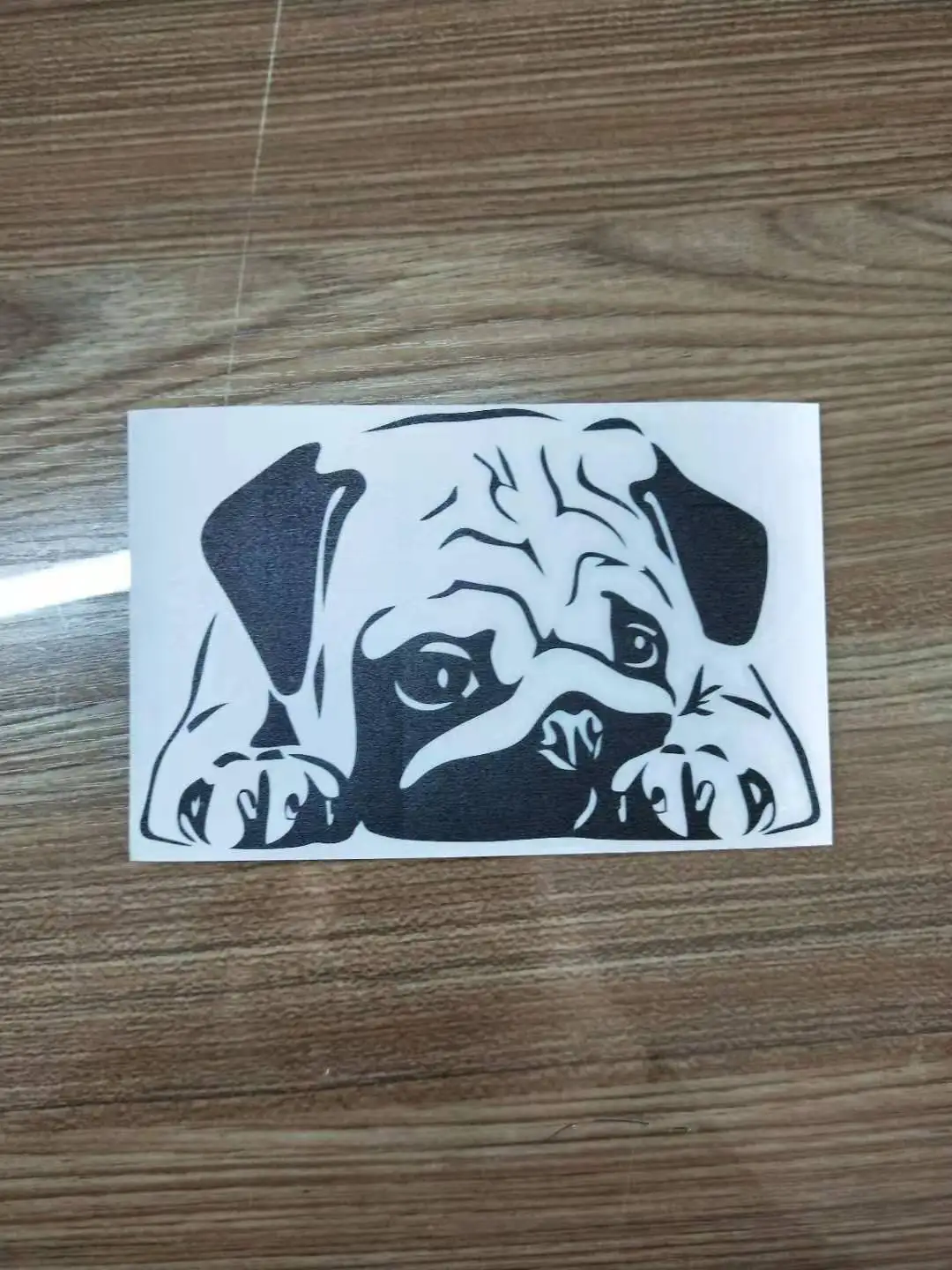 Индивидуальный классический Мопс виниловые наклейки в виде Фотообоев c