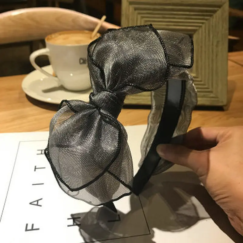 Обруч для волос женский с узлом модная летняя винтажная повязка на голову бантом