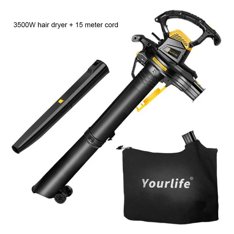 

Blower Portable High Power Electric Leaf Suction Machine Garden Cleaning Tools Leaf Shredder 40L Large Capacity Hair Dryer