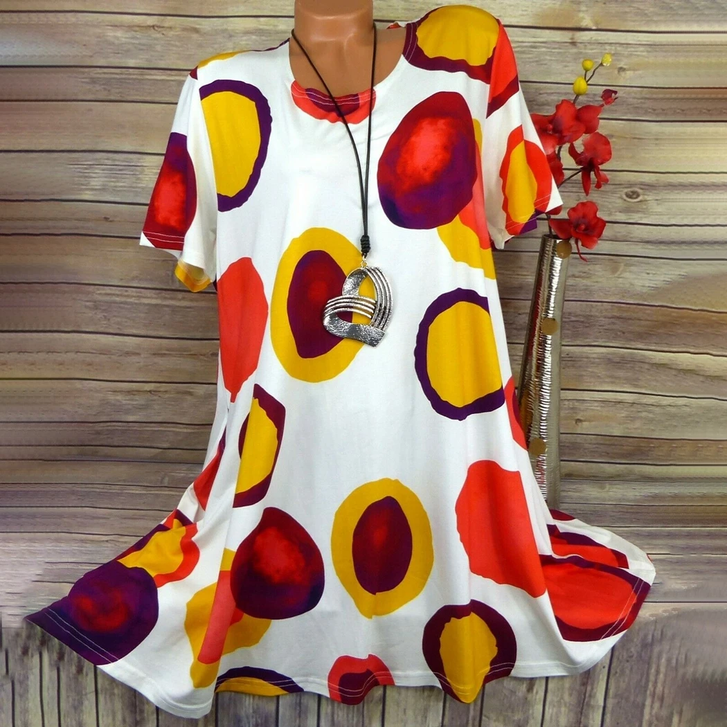 Женские мини-платья с высокой талией и принтом в горошек большие размеры 2019