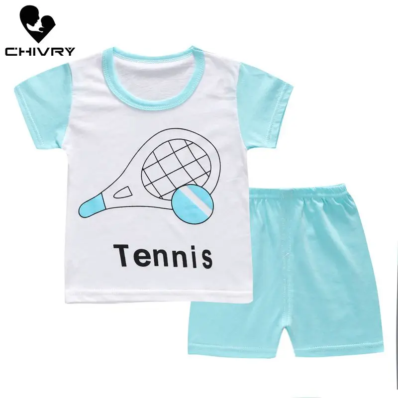 Новый 2020 наборы детские для мальчиков летняя футболка с короткими рукавами и