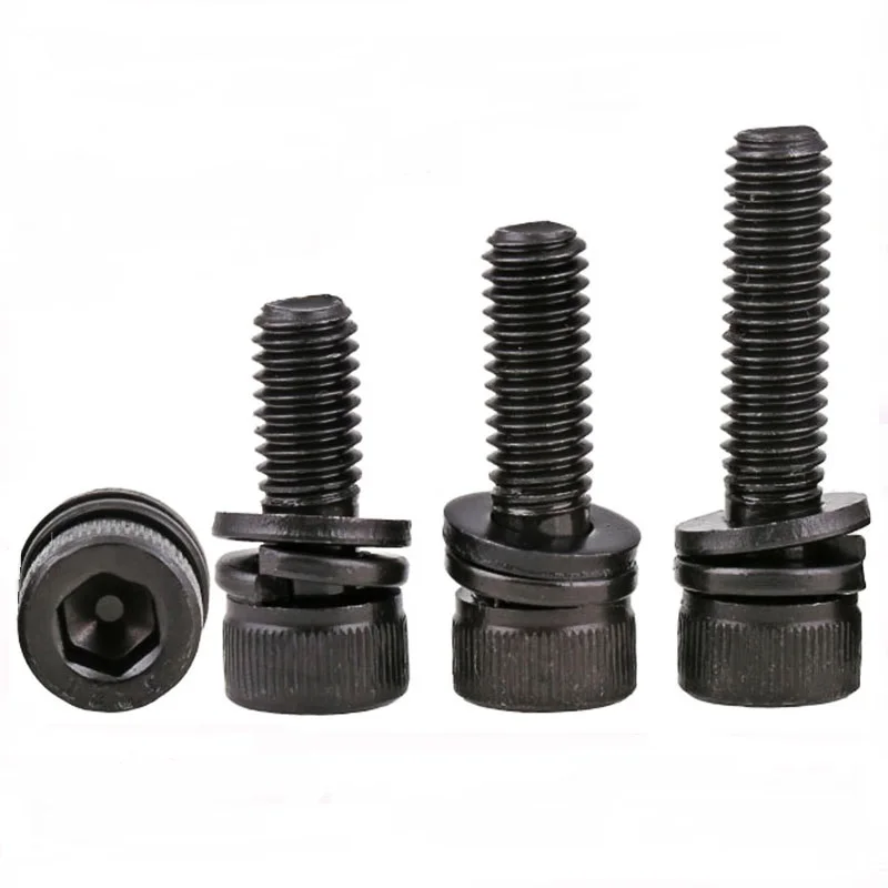 12 9 класс высокопрочная черная комбинация Шестигранная розетка три комбинации