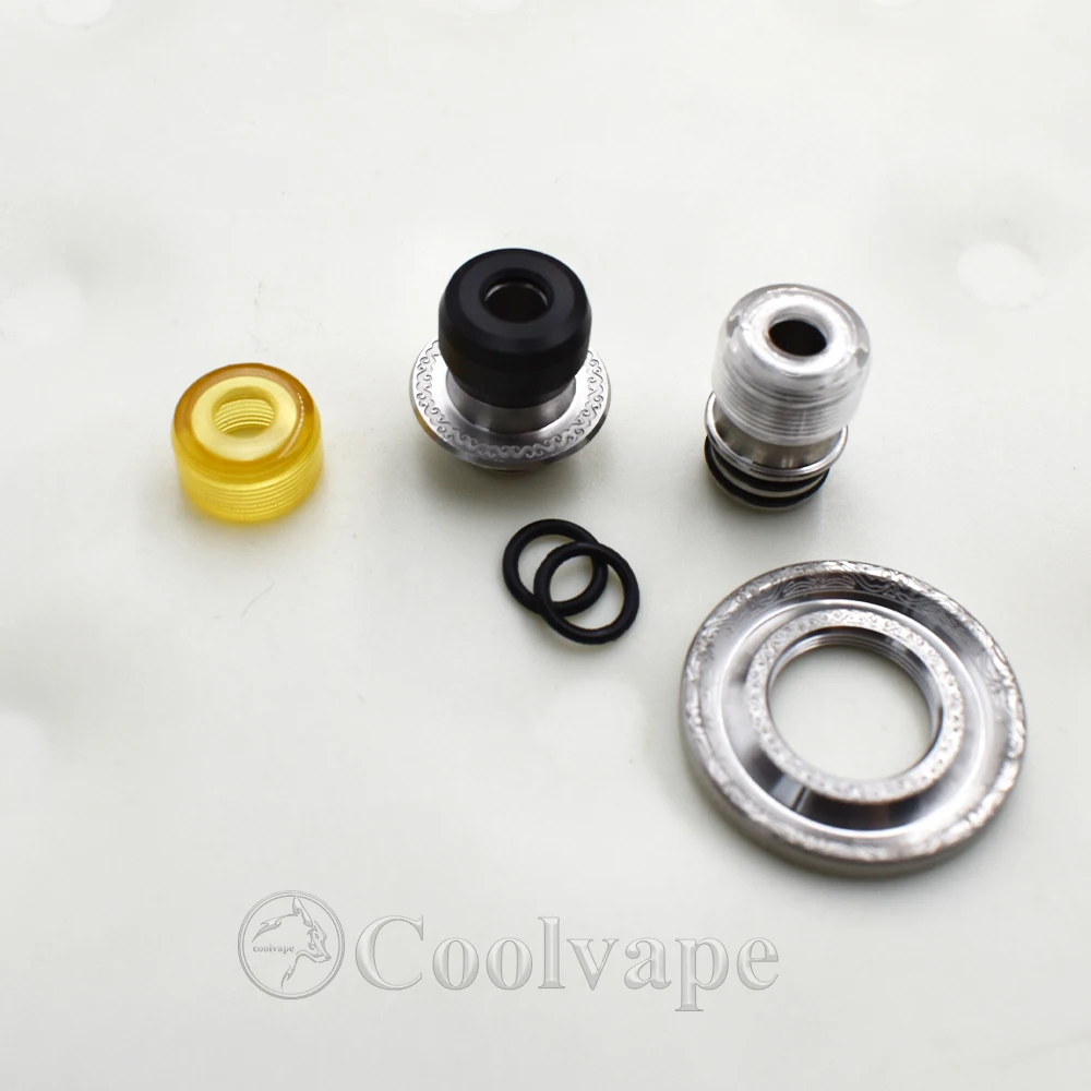 

WOLF COOLVAPE E-cigarette atomizer accessories 510 MTL Drip Tip Kit with ring 316ss pc pei material for 510 thread rda rta tank