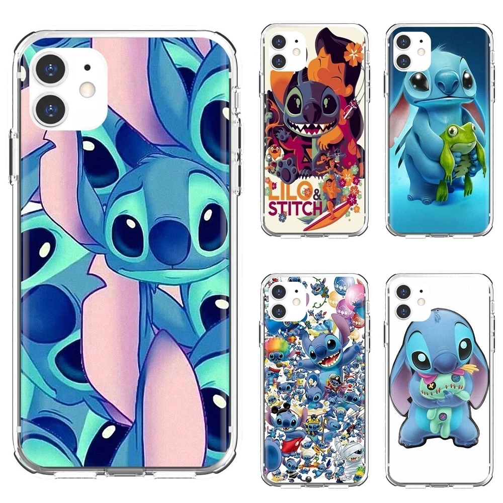 

Cute anime cartoon Transparent TPU phone case for iPhone 13 12 Mini 11 Pro XS MAX X XR 7 8 Plus SE 2020 5 4