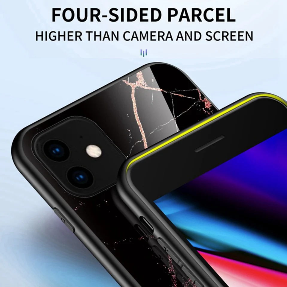 Стеклянный чехол для iPhone 14 15 Pro Max 12 13 11 XS XR Iphone Plus 8 7 6 X iphone14