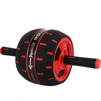men women intelligent auto rebound tpr abdominal roller wide indoor exercise muscle build ab rollers fitness training equipment