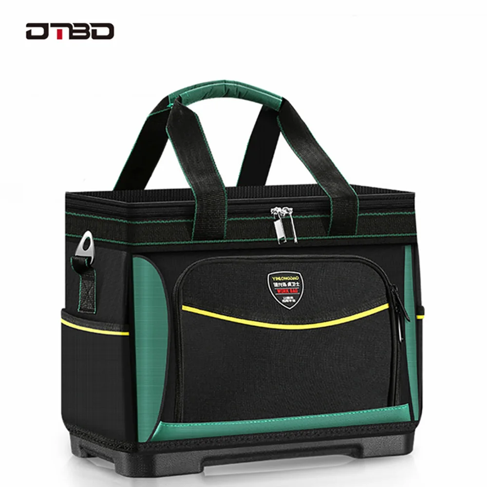 

DTBD Tool Bag Portable Electrician Bag Multifunction Repair Installation Canvas Large Thicken Tool Bag Work Pocket Tool Storage
