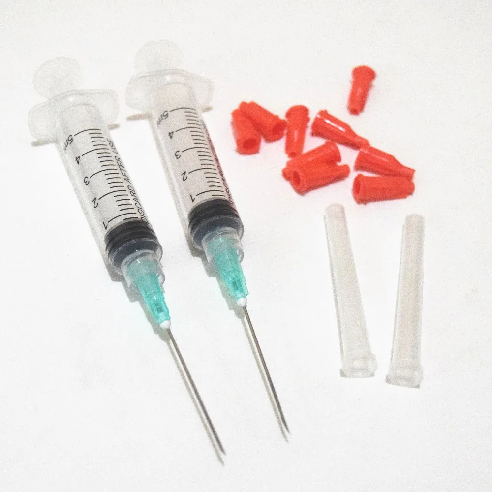 Шприц пластиковый одноразовый 5 мл с иглой 21 г и красной крышкой шт.|Сварочные