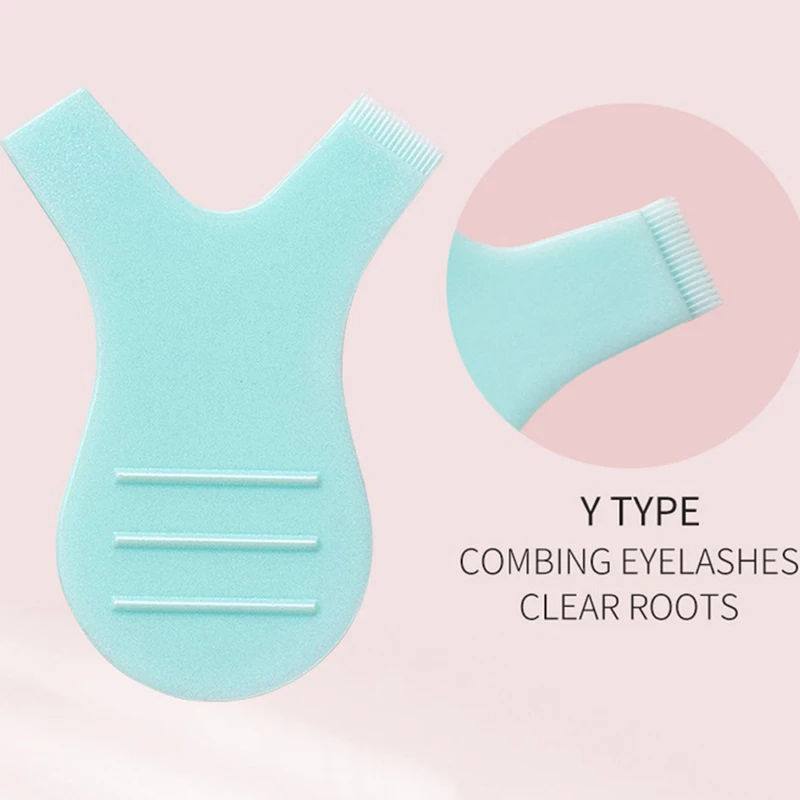 

10Pcs/Pack Reusable Plastic Eyelash Brush Y Shape Grafted Makeup Mascara Tools