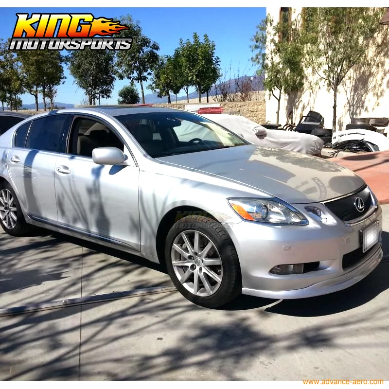Подходит для 2006-2007 Lexus GS300 GS350 GS430 TTE Style 4Dr Sedan передний бампер губ Неокрашенный-PU Global