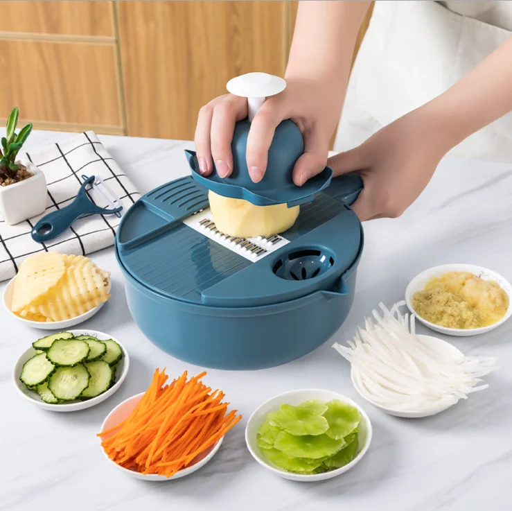 

New Multifunction Fruit Grater Vegetable Cutter Stainless Steel Round Mandoline Slicer Potato Carrot Grater Slicer Kitchen Tools