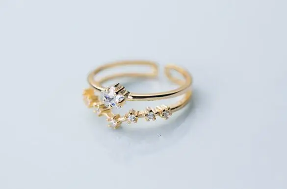 100% 1 шт. настоящее Настоящее серебро 925 пробы хорошее ювелирное изделие двойные