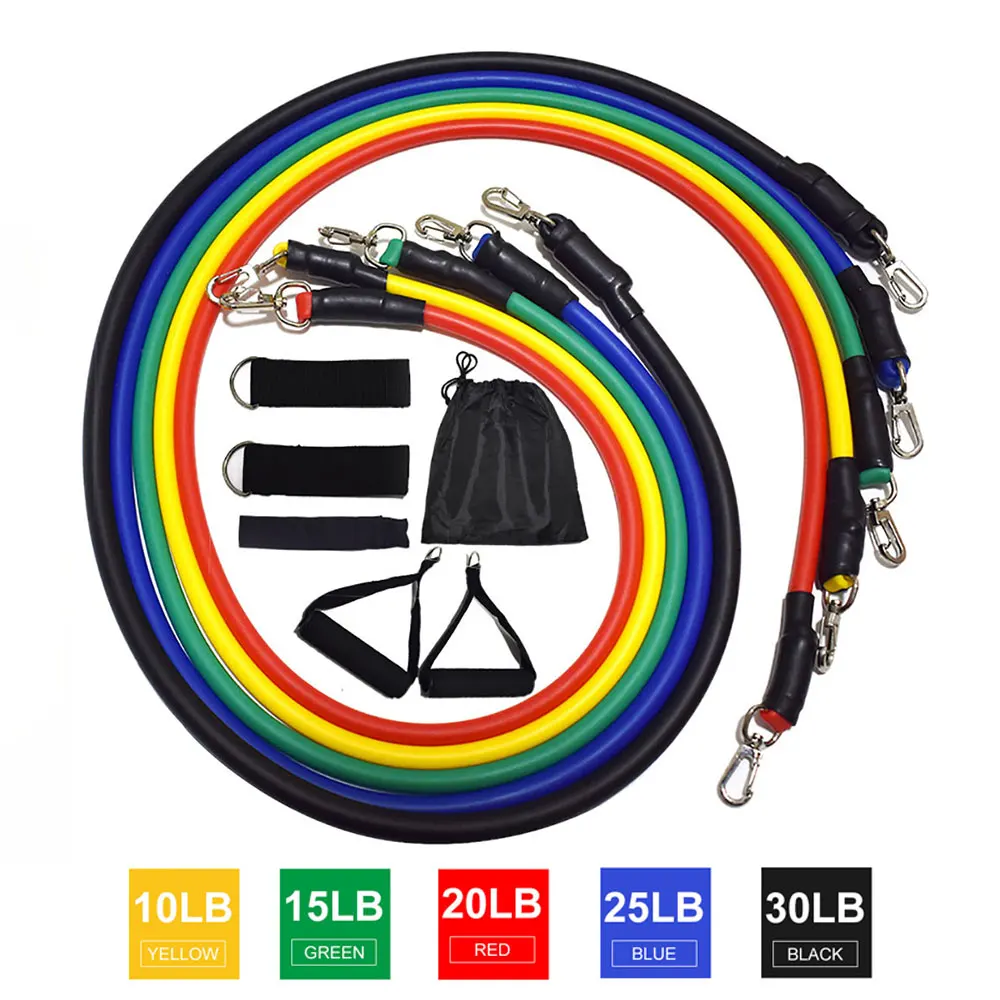 11 шт./компл. тянущаяся веревка для мужчин оснащение фитнеса Мужская футболка 100