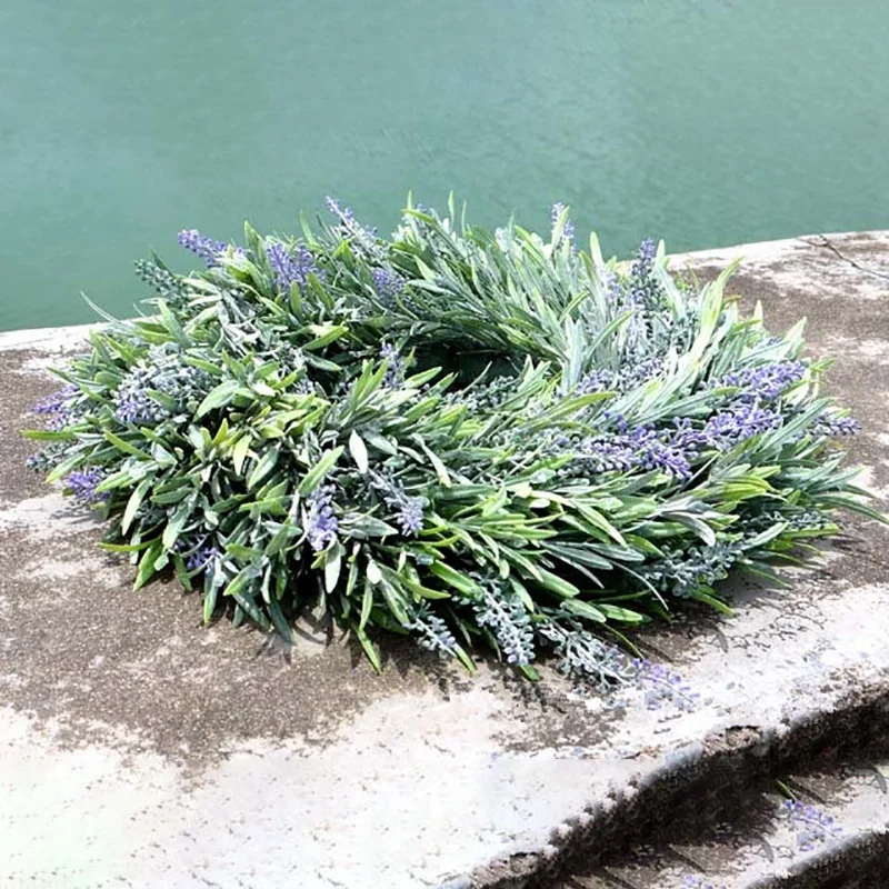 Искусственная цветочная гирлянда Шелковый Лавандовый венок Романтический