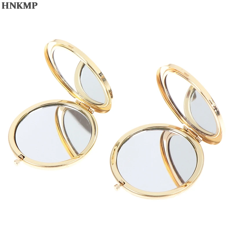 1 шт. Портативный компактный косметическое зеркало роскошная круглая с