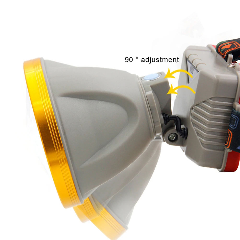 

T6 Headlights Rechargeable Flashlight Large Lamp High Light Outdoor Night Running Portable Electric Torch For Camping Fishing