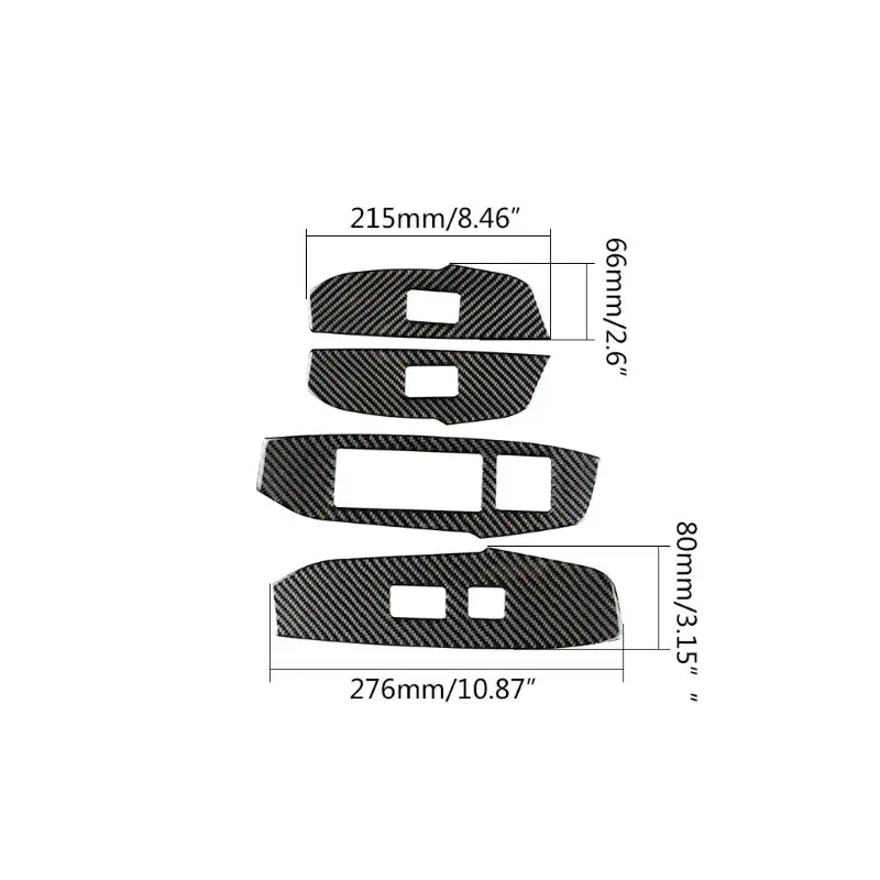 

Glass lifting panel decorative carbon fiber sticker for Lexus NX 200 200t 300h