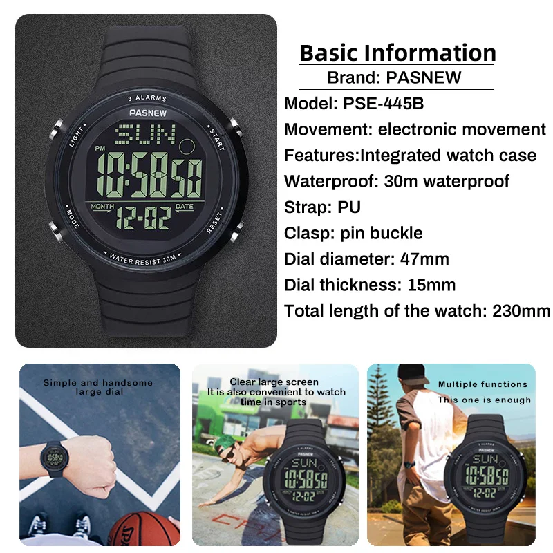 Waterproof Pedometers Stopwatch Women Sport Digital Watch Girl Fitness Fall Resistant Steeldive Smart Watches Ladies Led Clock enlarge