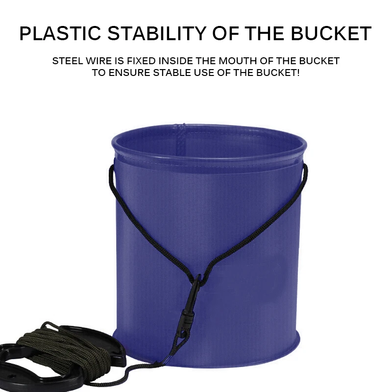 Складное рыболовное ведро устойчивое к разрыву инструменты для хранения удобные