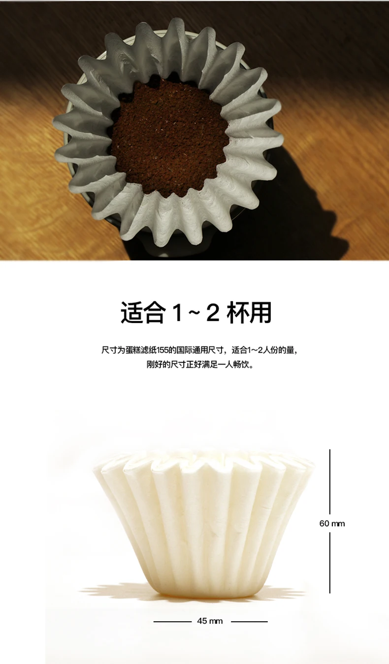 Гологологолографический волновой бумажный фильтр для кофе #155 фильтровальная