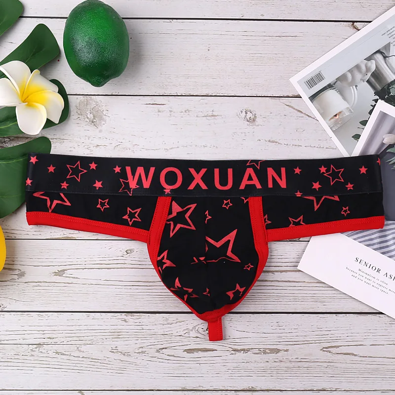 Стринги мужские хлопковые с низкой посадкой стринги Т-образной задней частью