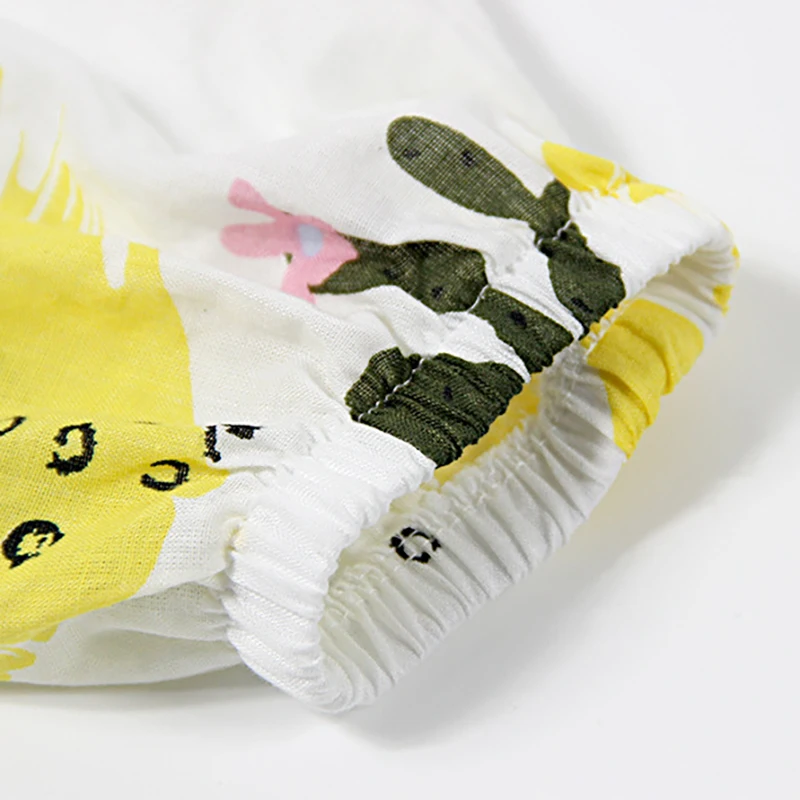 Брюки для маленьких девочек и мальчиков летние штаны с широкими штанинами