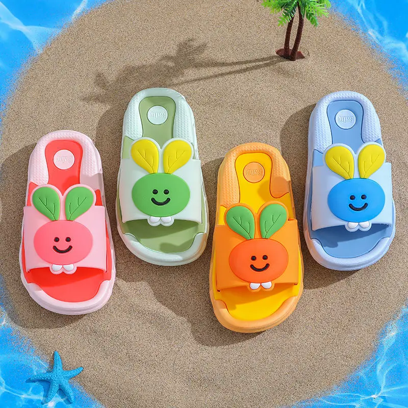 

New Cartoon Animal Design Slides Kids Summer Cute Slippers Non-Slip Beach Bath Shoes Boys Girls Slippers Children's Drag Shoes