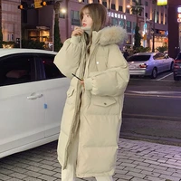 womens long winter cotton jacket bubble coat loose large size warm womens winter jacket pie over cotton padded jacket jacket