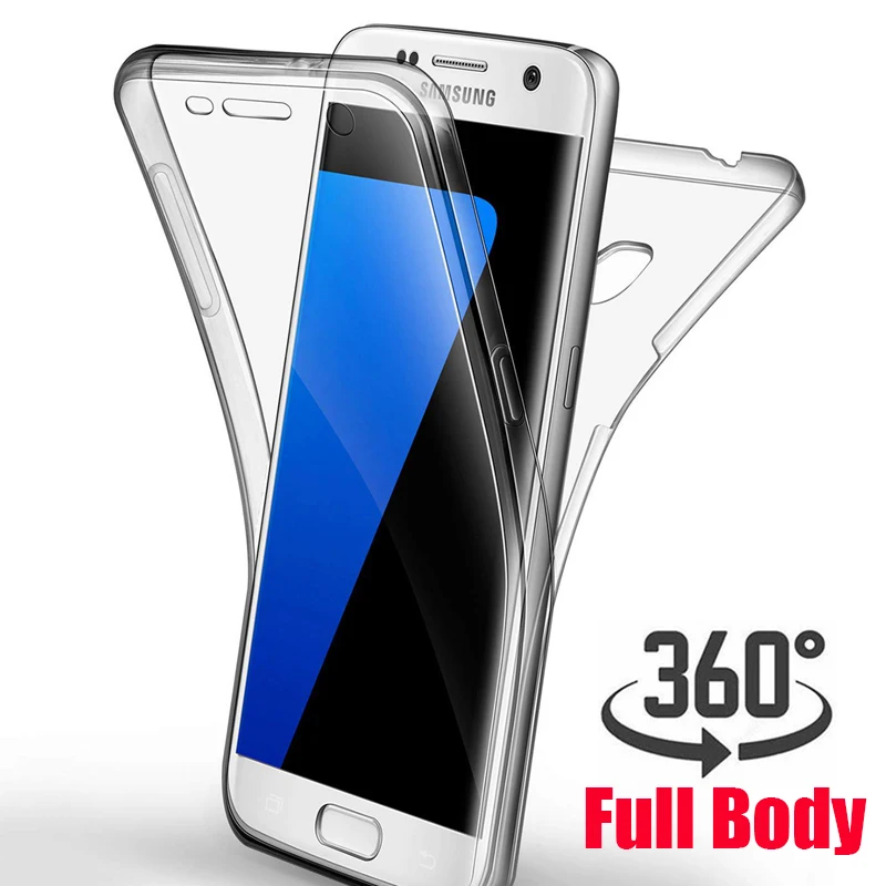 Мягкий прозрачный чехол на 360 градусов для samsung Galaxy J7 Neo Core Nxt J701 J701M J701F Prime 2 2017 2016 Pro