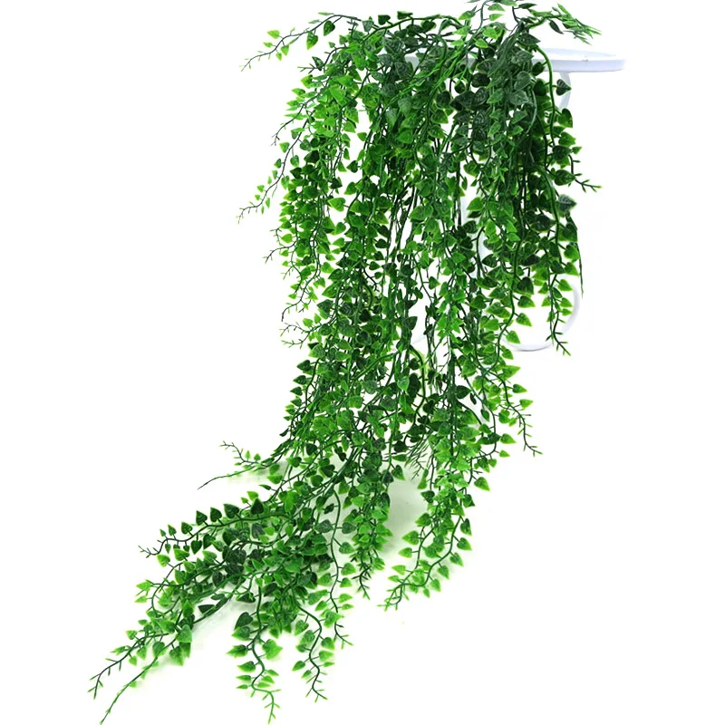 

Artificial Plant Vines Wall Hanging Simulation Rattan Leaves Branches Green Plant Ivy Leaf Home Wedding Decoration Plant-Fall