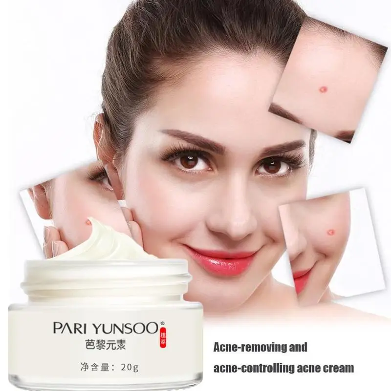 Ginseng Acne Treatment Cream Anti Acne Pimples Spot Removal Cream Natural Herbal Whitening Skin Care Blackhead Scar Removal Crea
