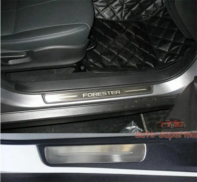 Накладка на порог из нержавеющей стали для subaru Forester 2009 2010 2011 2012