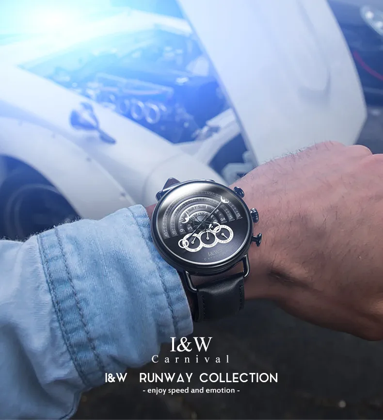 Мужские модные дизайнерские спортивные кварцевые часы мужские от ведущего