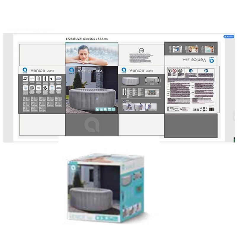 

Round Air Spa Tubs Adjustable Temperature Massage Bathtubs Whirlpools Outdoor Bubble Hot Water Inflatable Bathtubs