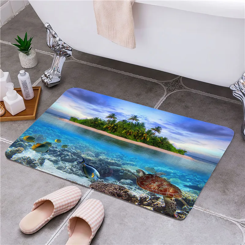 Кокосовое дерево входная дверь коврик дверной нескользящий для ног домашний