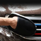 Высококачественная мягкая Автомобильная Чистящая перчатка из микрофибры и шерсти 18*23 см, чистящая щетка для автомобиля, уход за мотоциклом