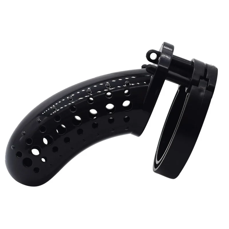 Клетка целомудрия в виде птичьего петуха CB6000 пластик с 5 кольцами БДСМ бондаж