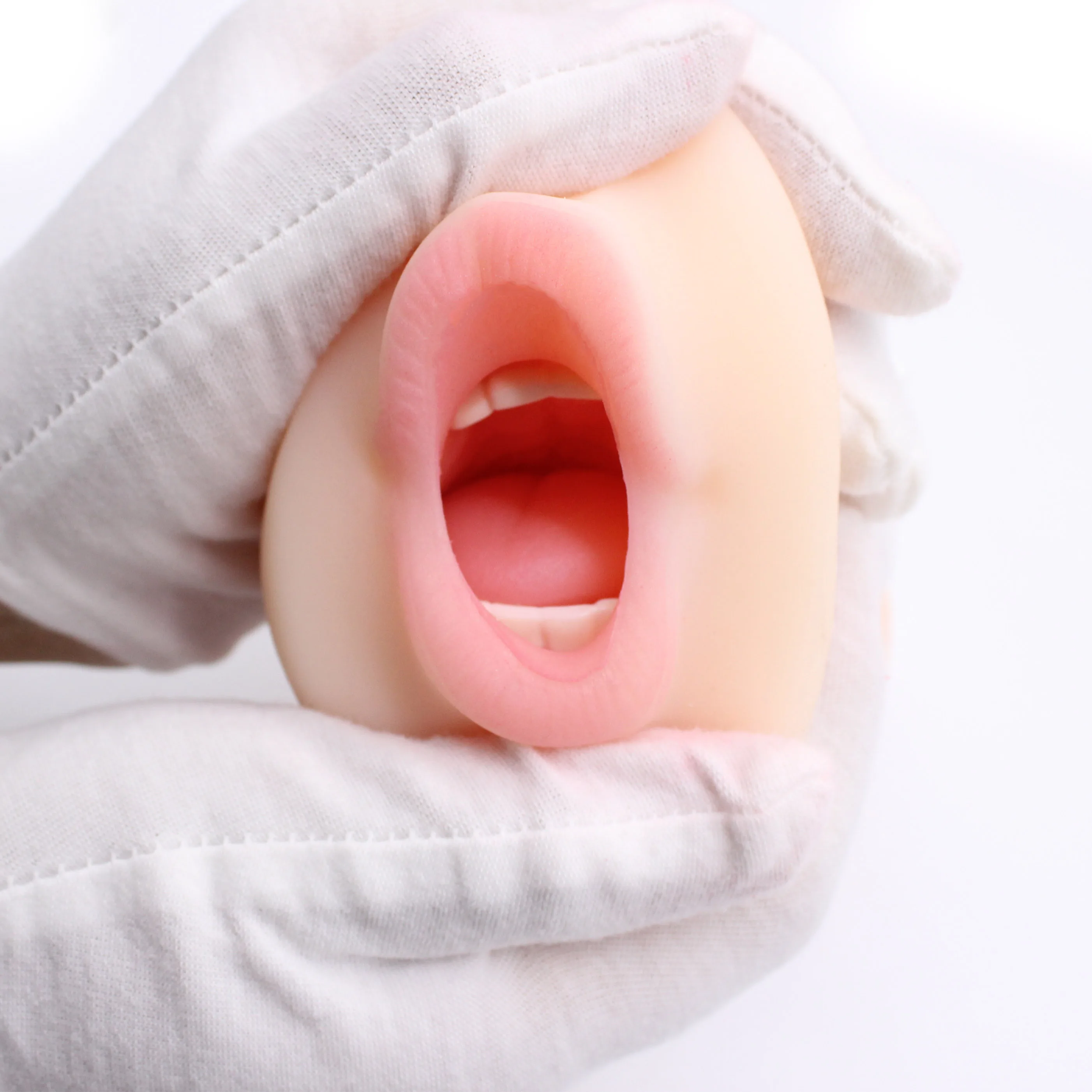 Мужской мастурбатор силиконовый рот язык сосущая чашка карманная киска