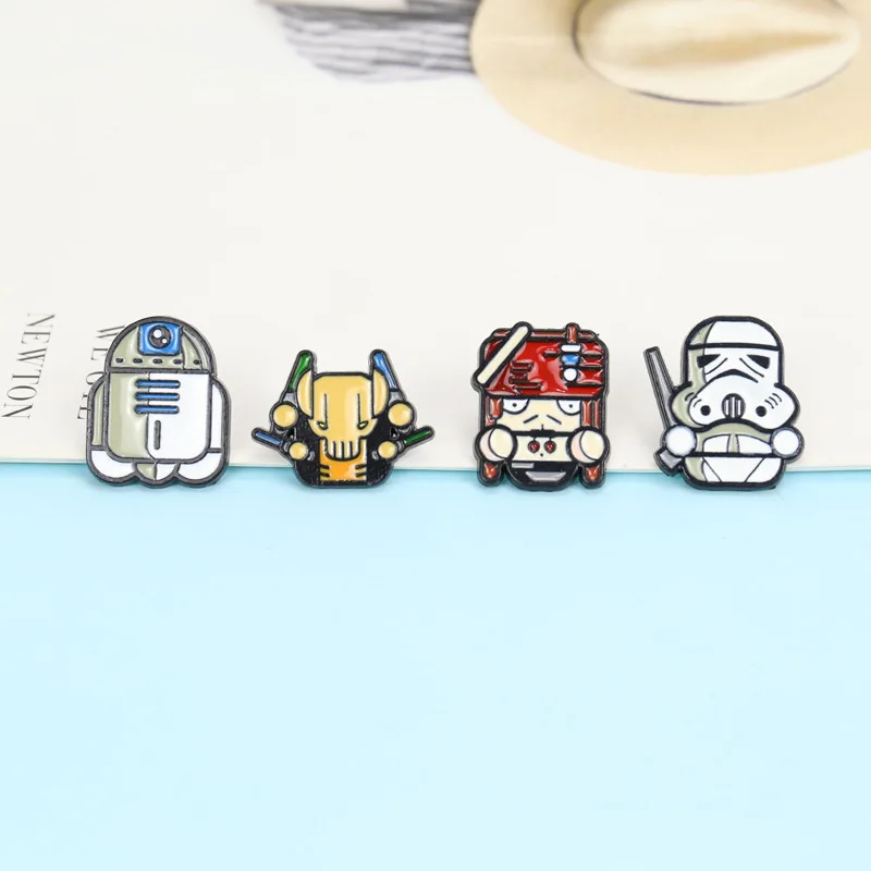 Шпильки топ с рисунком маленького монстра alien брошь Студенческая куртка со