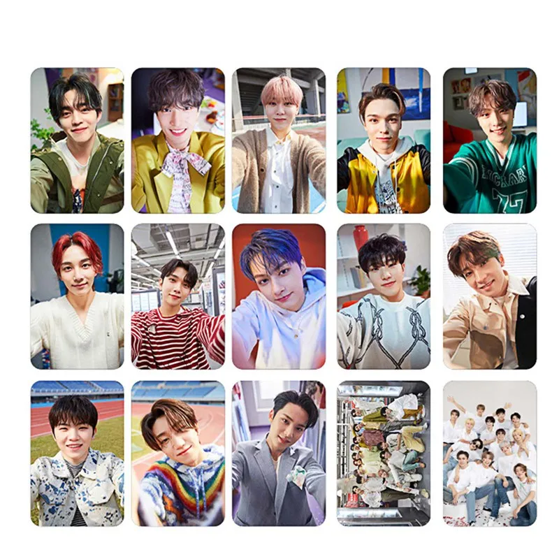 15 шт./компл. KPOP SEVENTEEN LOMO Cards фотоальбом постер открытки фотооткрытки для