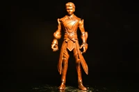 6china lucky old boxwood hand carved ultraman statue anime hero office ornaments town house exorcism