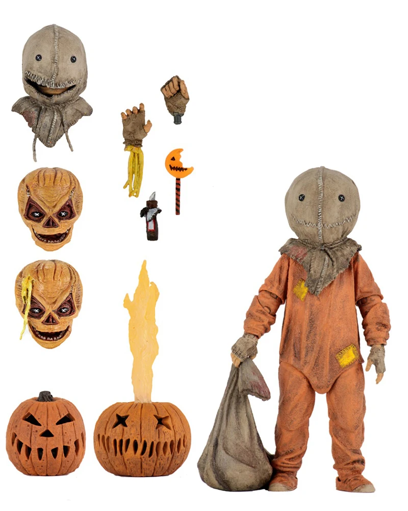 Trick R Treat Сэм одет в сумку и леденец Хэллоуин 2007 классический фильм NECA фигурка игрушка кукла подарок на Рождество