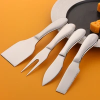 stainless steel cheese knife four piece cheese cream cutting knife fork shovel set butter knife kitchen baking tools