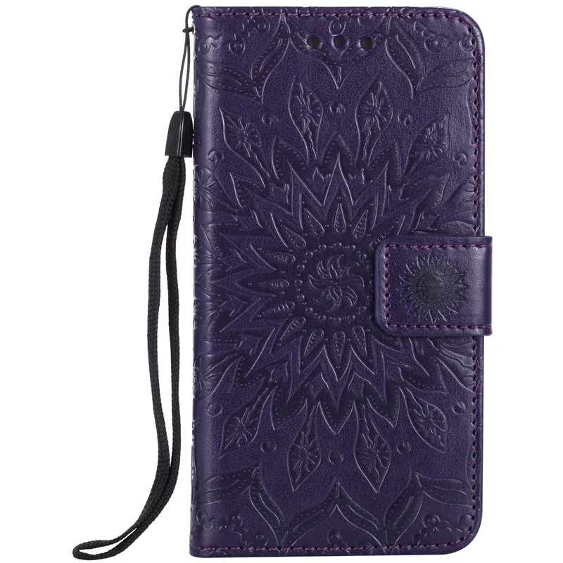 Фиолетовый Чехлы-бумажники в стиле ретро из искусственной кожи для iPhone 11 Pro Max X XS MAX XR 6 6S 7 8 Plus, откидная крышка, слот для карт, для iPhone 5, 5S, SE, с подставкой - Цвет: Фиолетовый
