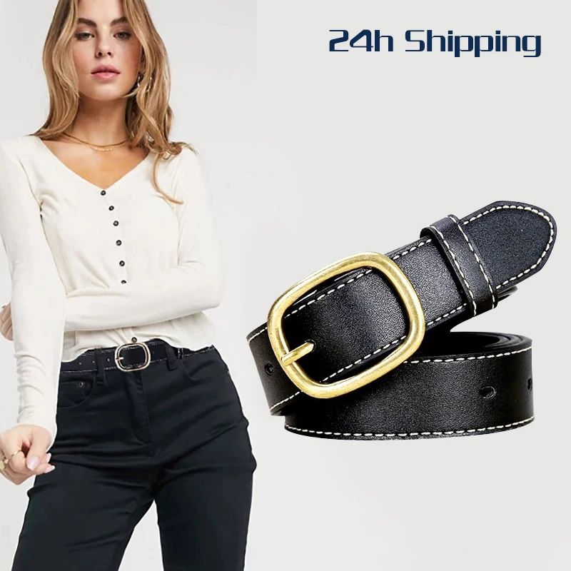 

JIFANPAUL New Women's belt fashions wild ins wind belt female black simple decoration women's fashion jeans belts for women