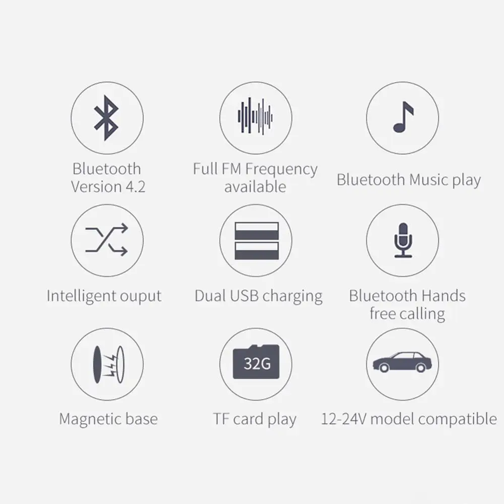 Bluetooth автомобильный MP3 динамик Автомобильный плеер водонепроницаемый